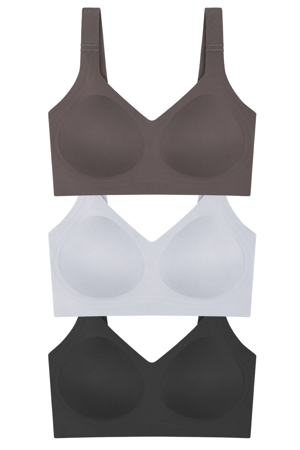 Seamless Bra - Velisse | Lazer Kesim Balensiz Toparlayıcı Minimizer Kadın Sütyen 3lü Paket