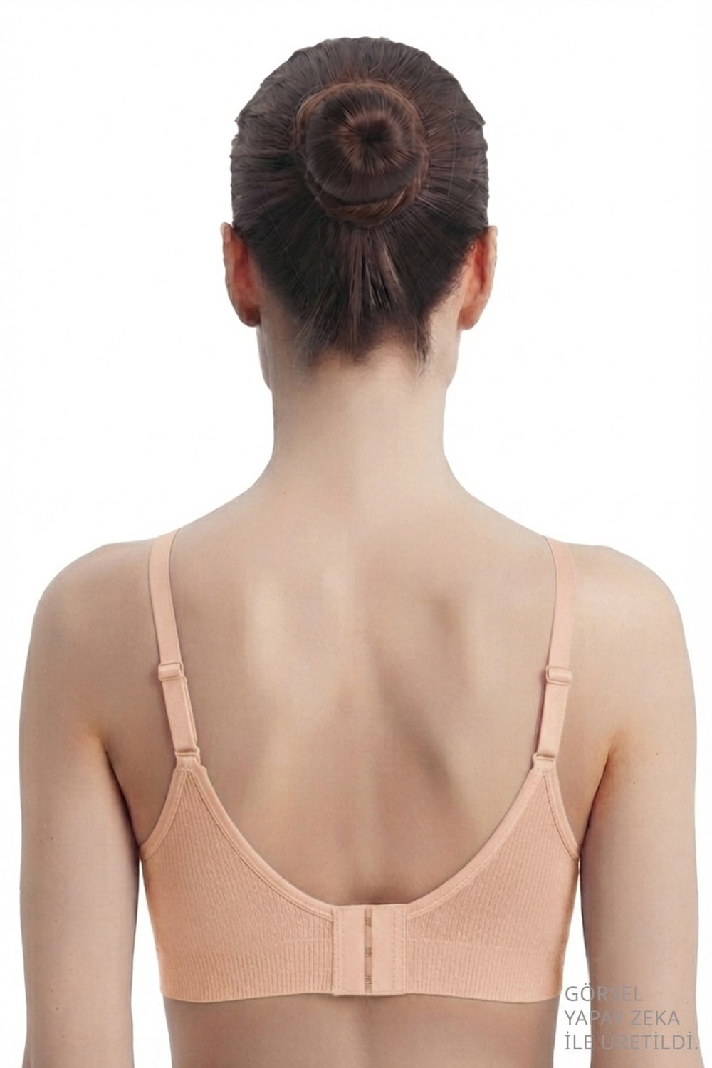 Bra - Sorel | Bronz Büyük Beden Bambu Balensiz Minimizer Dantel Detaylı Kadın Sütyen