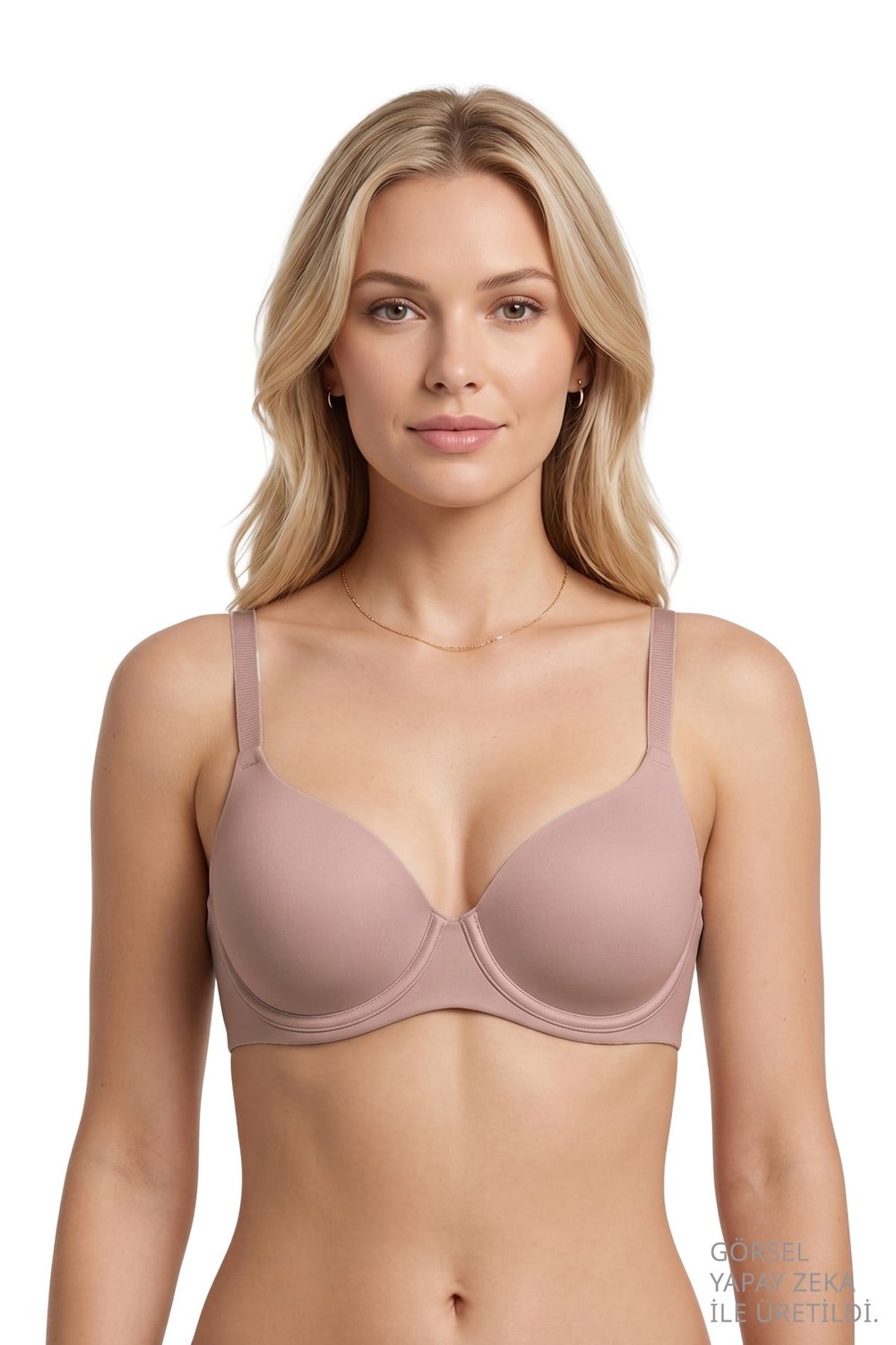 Seamless Bra - Wired | Kahverengi Lazer Kesim Destekli Dikişsiz Balenli Kadın Sütyen