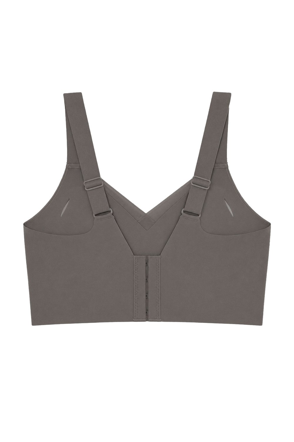 Seamless Bra - Elvora | Vizon Lazer Kesim Rib Dokulu Tül Detaylı Balensiz Kadın Sütyen