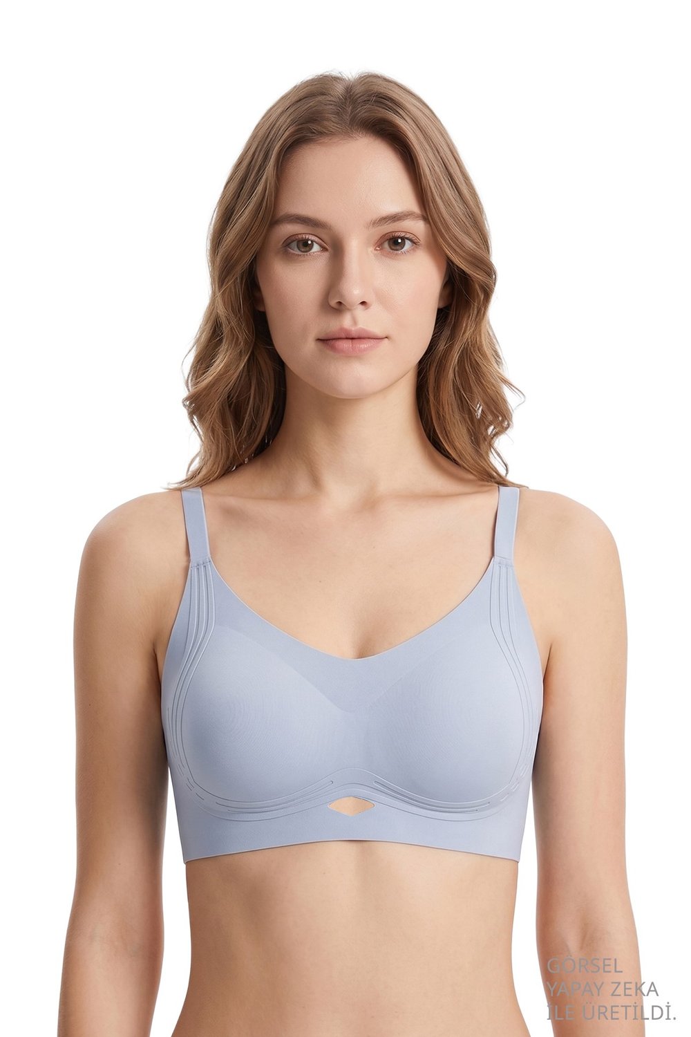 Seamless Bra - Elaris | Lazer Kesim Balensiz Dekolteli Şerit Detay Dikişsiz Kadın Sütyen 3lü Paket
