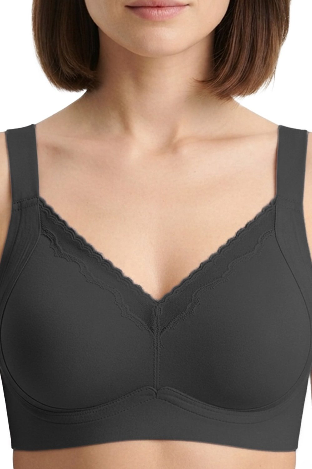 Seamless Bra - Seravia | Lazer Kesim Dantelli Minimizer Kadın Sütyen 3lü Paket-2