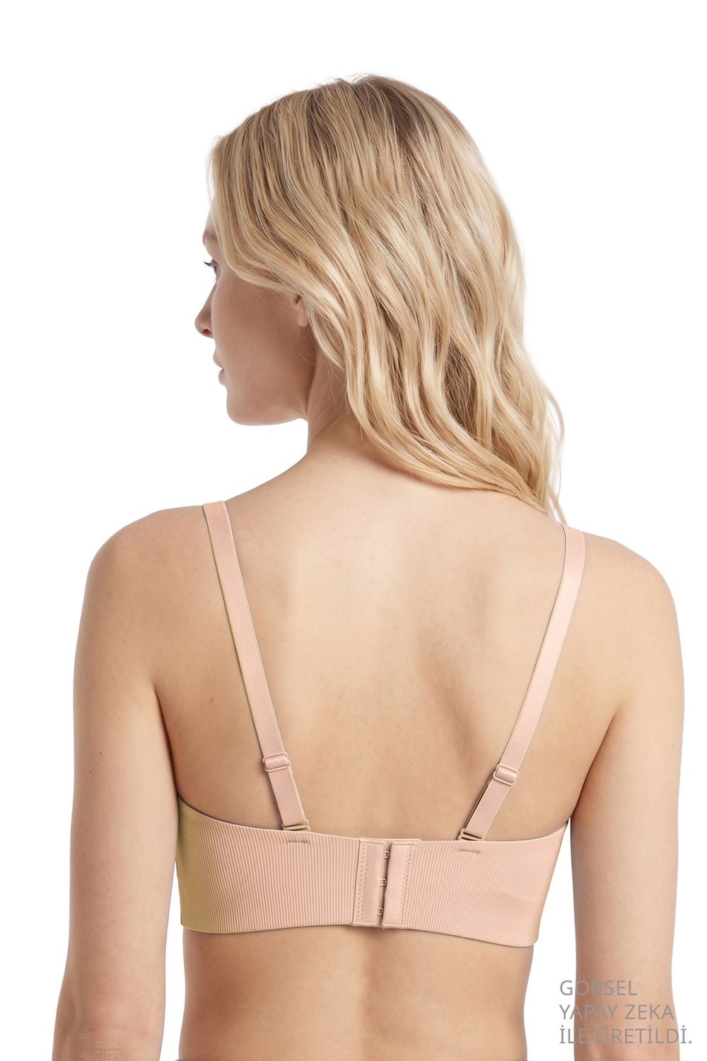 Seamless Bra - Velora | Ten Lazer Kesim Balensiz Rib Dokulu Dikişsiz Kadın Sütyen