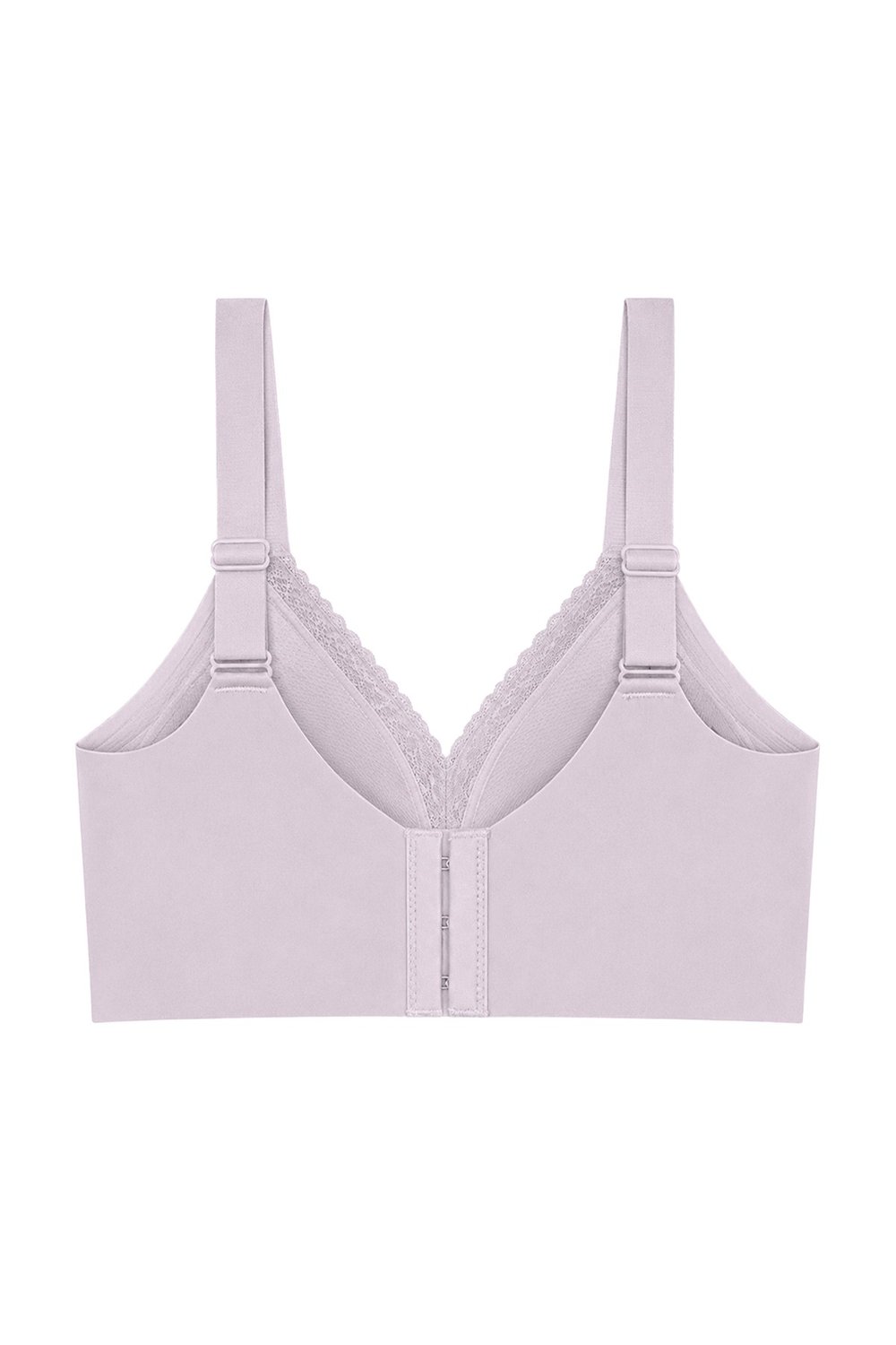 Seamless Bra - Seravia | Lila Lazer Kesim Dantelli Minimizer Kadın Sütyen