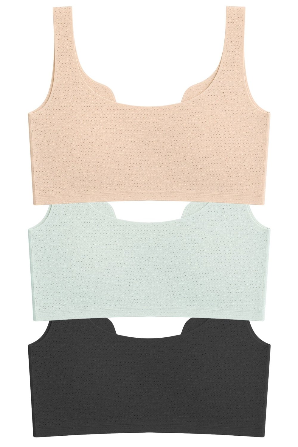 Seamless Bra - Virela | Lazer Kesim Önden Düğmeli Toparlayıcı Büyük Beden Kadın Sütyen 3lü Paket