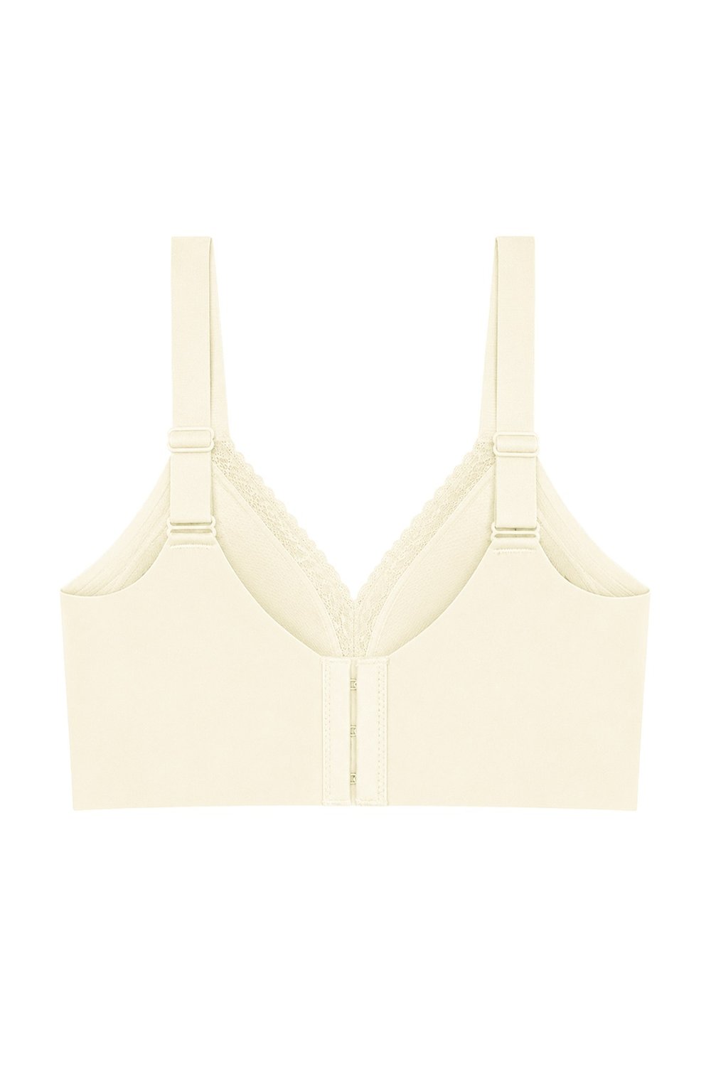 Seamless Bra - Seravia | Krem Lazer Kesim Dantelli Minimizer Kadın Sütyen