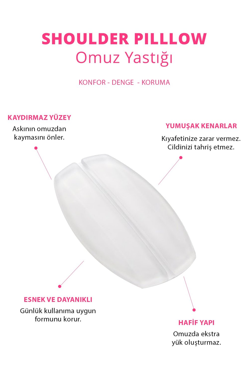 Ten Silikon Sütyen Omuz Askı Pedi