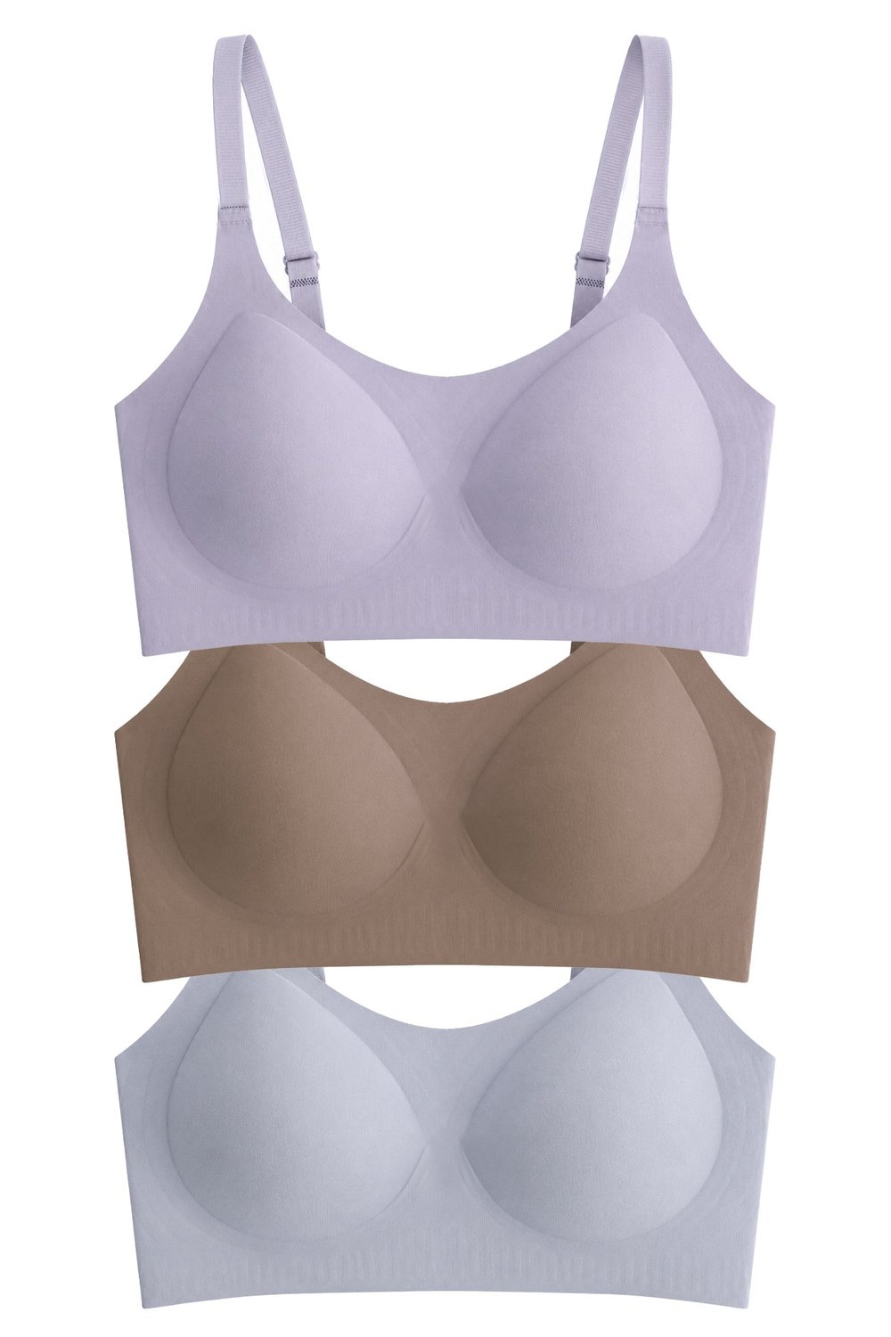 Seamless Bra - Solena | Lazer Kesim Dikişsiz Balensiz Toparlayıcı Kadın Sütyen 3lü Paket