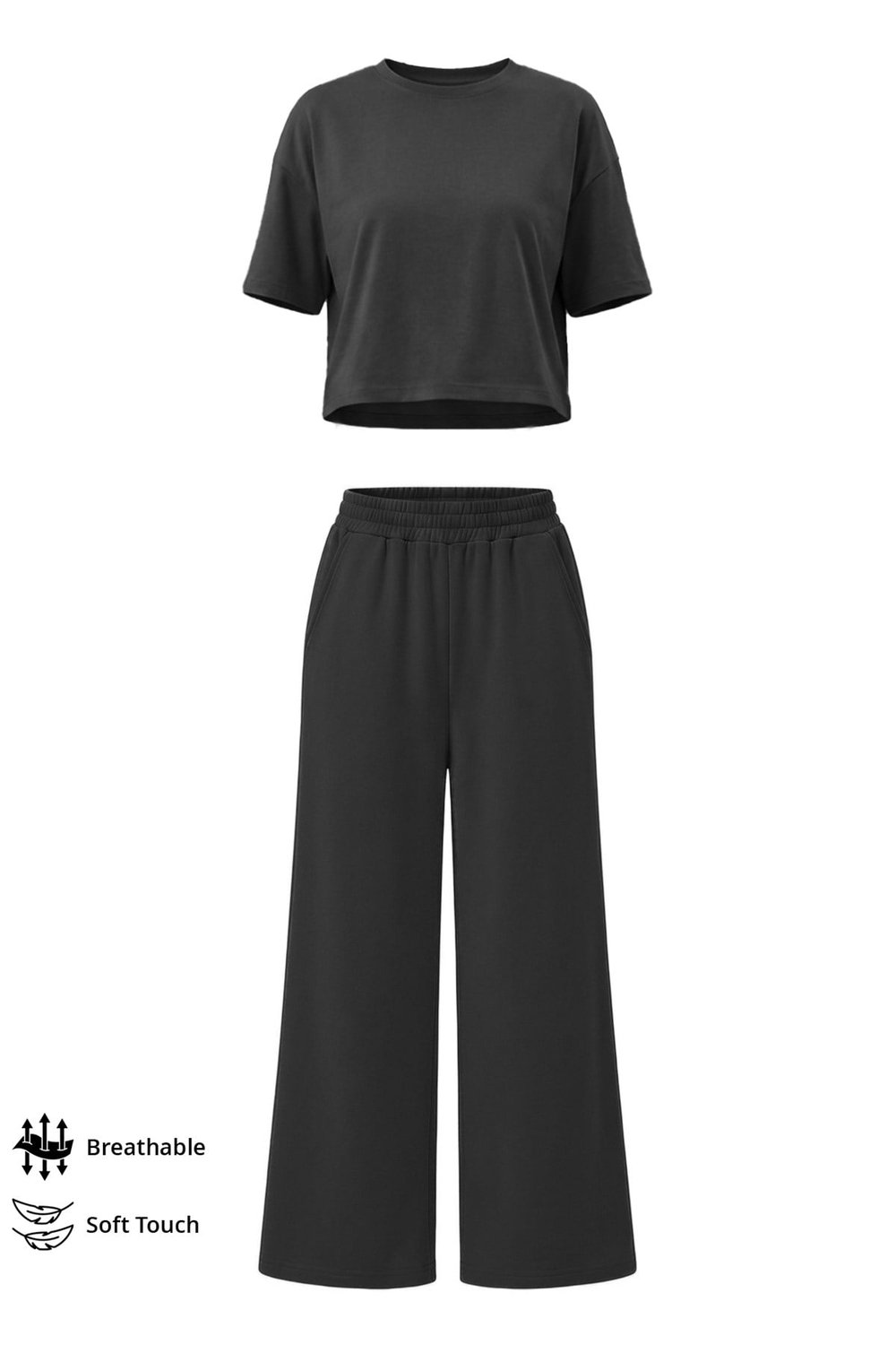 Premium - Sway Collection | Siyah Modal Kadın Eşofman Takımı