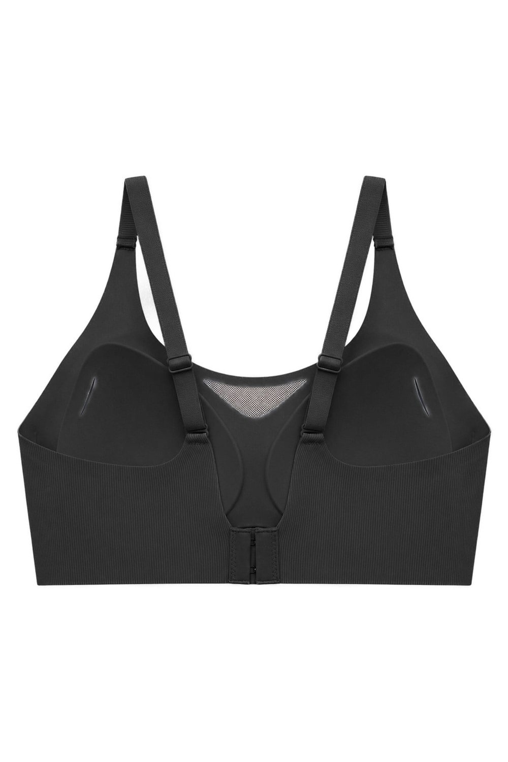 Seamless Bra - Avena | Siyah Lazer Kesim Balensiz Çizgi Dokulu Tül Detaylı Kadın Sütyen