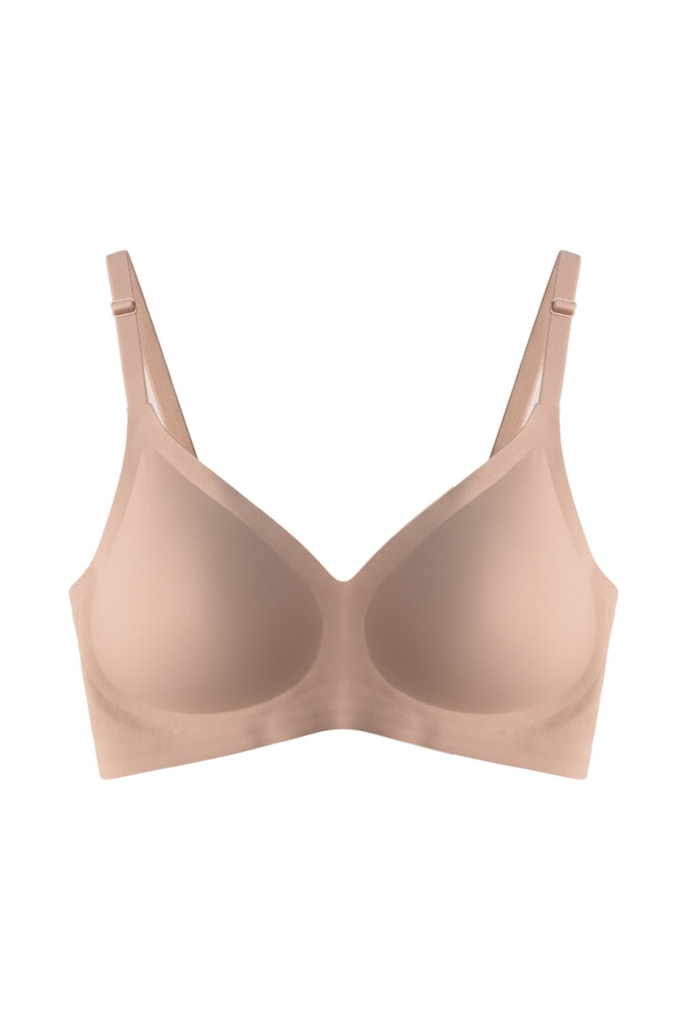 Seamless Bra - Pure | Kahverengi Lazer Kesim Dikişsiz Ayarlanabilir Askılı Balensiz Kadın Sütyen