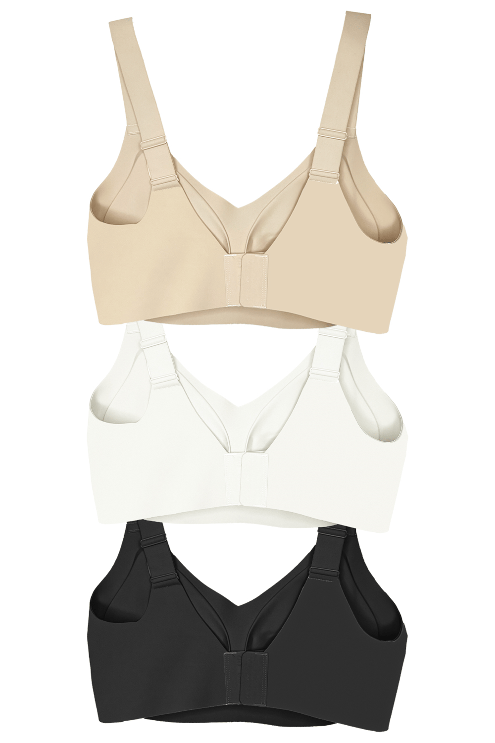 Seamless Bra - Curve | Lazer Kesim Dikişsiz Toparlayıcı Büyük Beden Kadın Sütyen 3lü Paket-2