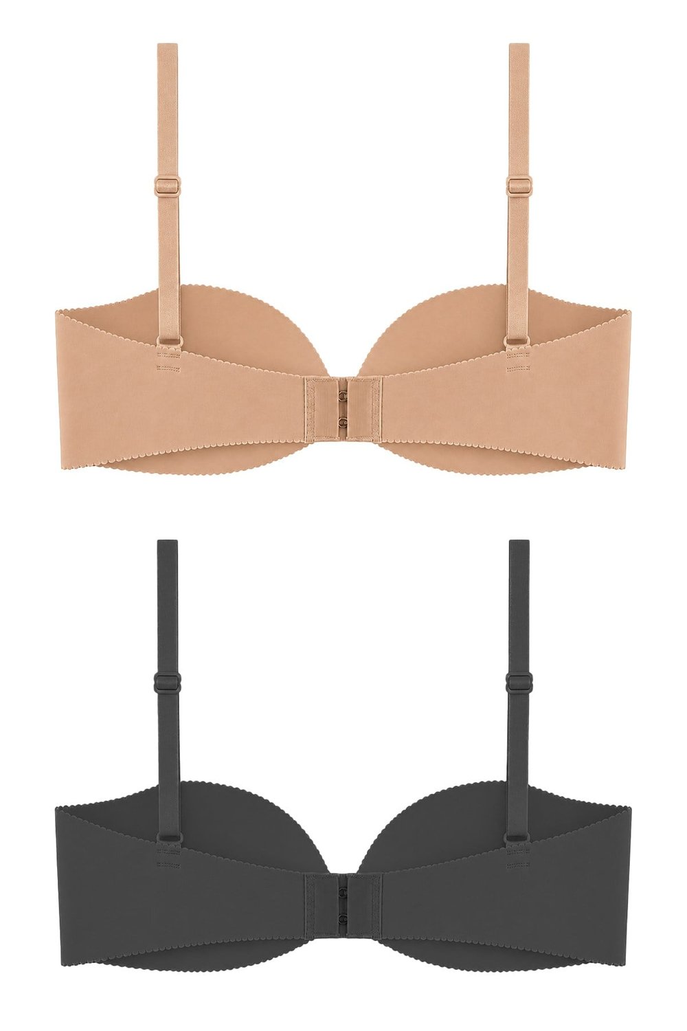 Seamless Bra - Serina | Balenli Lazer Kesim Yarım Dolgulu Push Up Straplez Kadın Sütyen 2li Paket