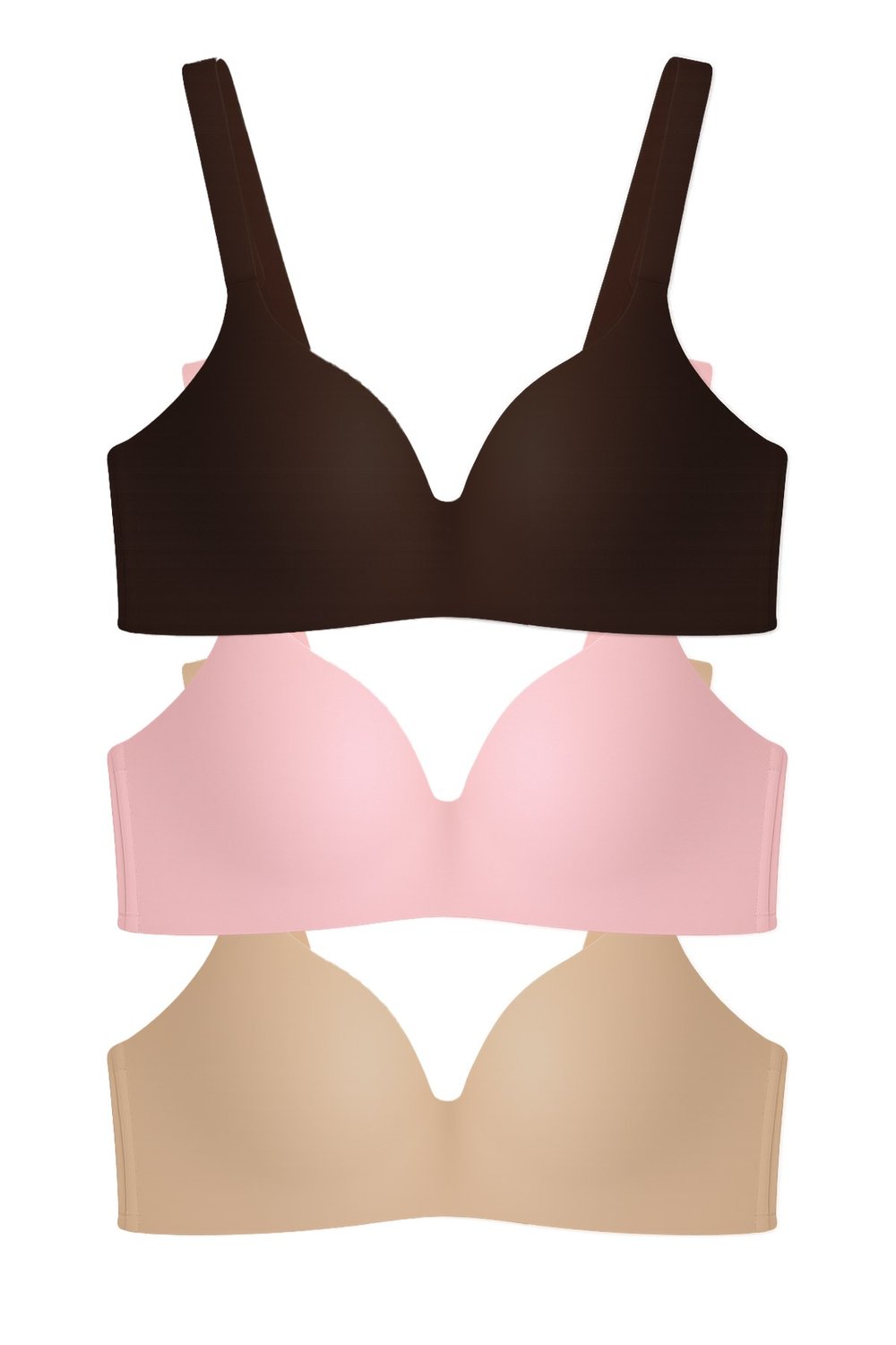 Seamless Bra - Norea | Micro Balensiz Dolgusuz Toparlayıcı Kadın Sütyen 3lü Paket