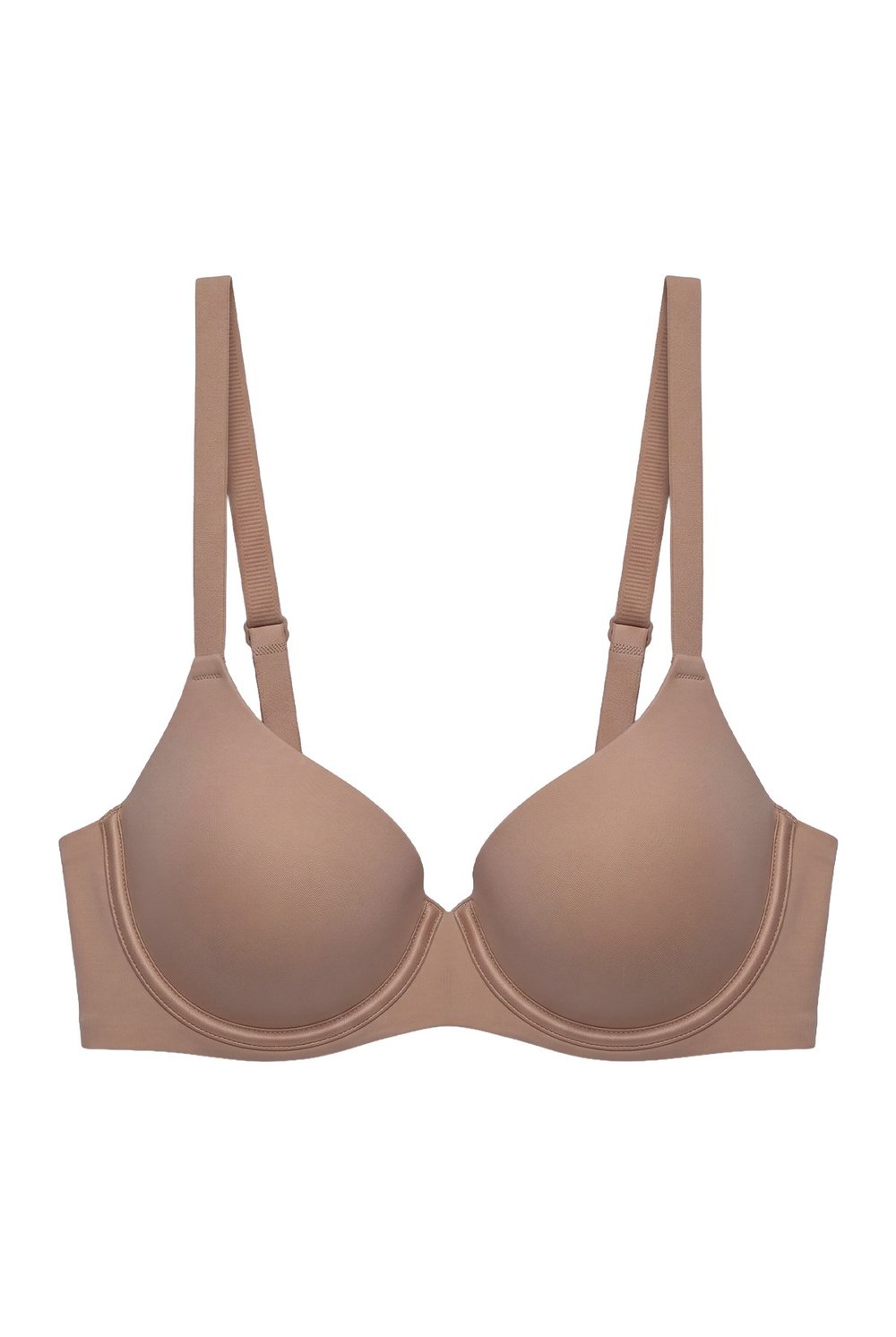 Seamless Bra - Wired | Kahverengi Lazer Kesim Destekli Dikişsiz Balenli Kadın Sütyen