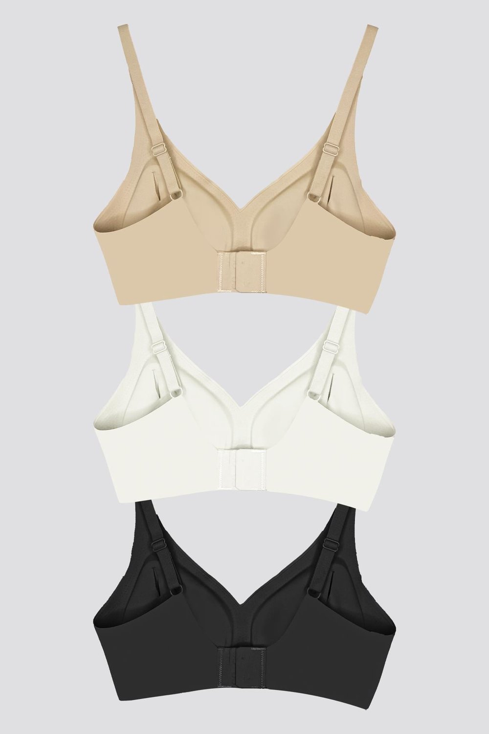 Seamless Bra - Wave | Lazer Kesim Dikişsiz Dalga Detaylı Balensiz Kadın Sütyen 3lü Paket