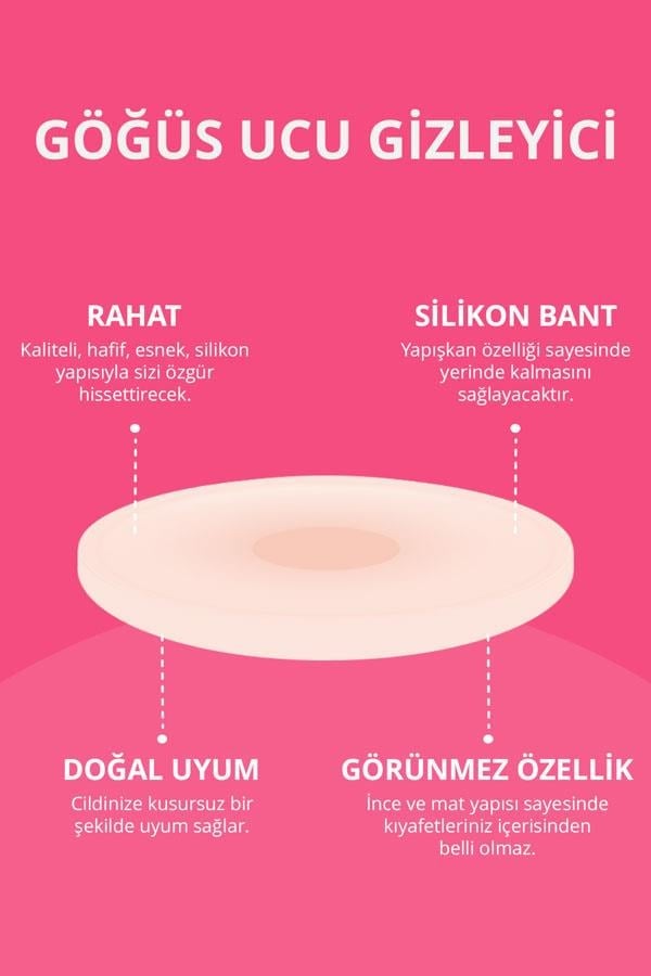 Silikon Göğüs Ucu Kapatıcı, Meme Ucu Kapatıcı