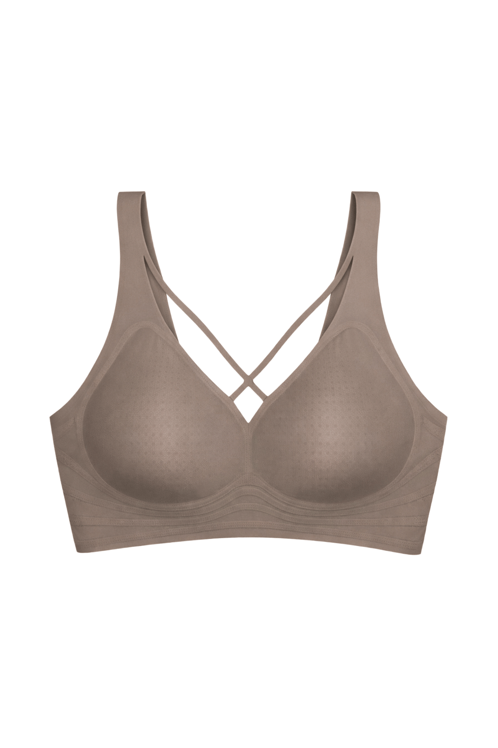 Seamless Bra - Zero Feel | Kahverengi Lazer Kesim Dikişsiz Ultra Hafif Balensiz Kadın Sütyen