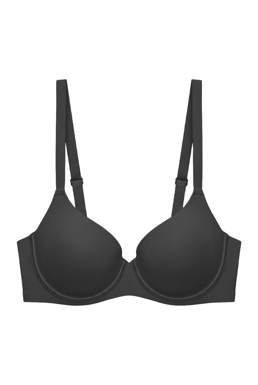 Seamless Bra - Wired | Siyah Lazer Kesim Destekli Dikişsiz Balenli Kadın Sütyen