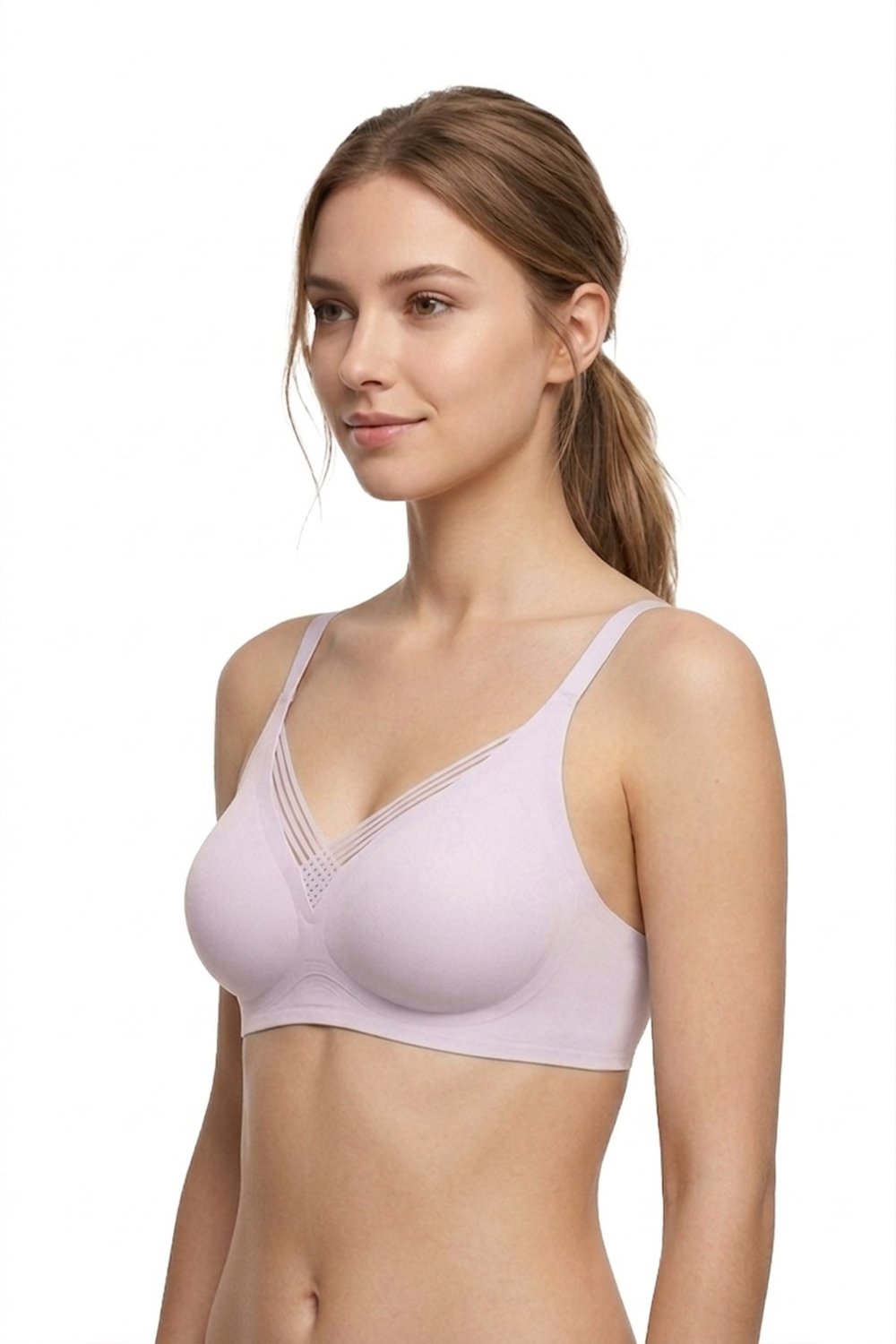Seamless Bra - Lucent | Lazer Kesim Balensiz Ön Çapraz Şerit Detaylı Kadın Sütyen 3lü Paket