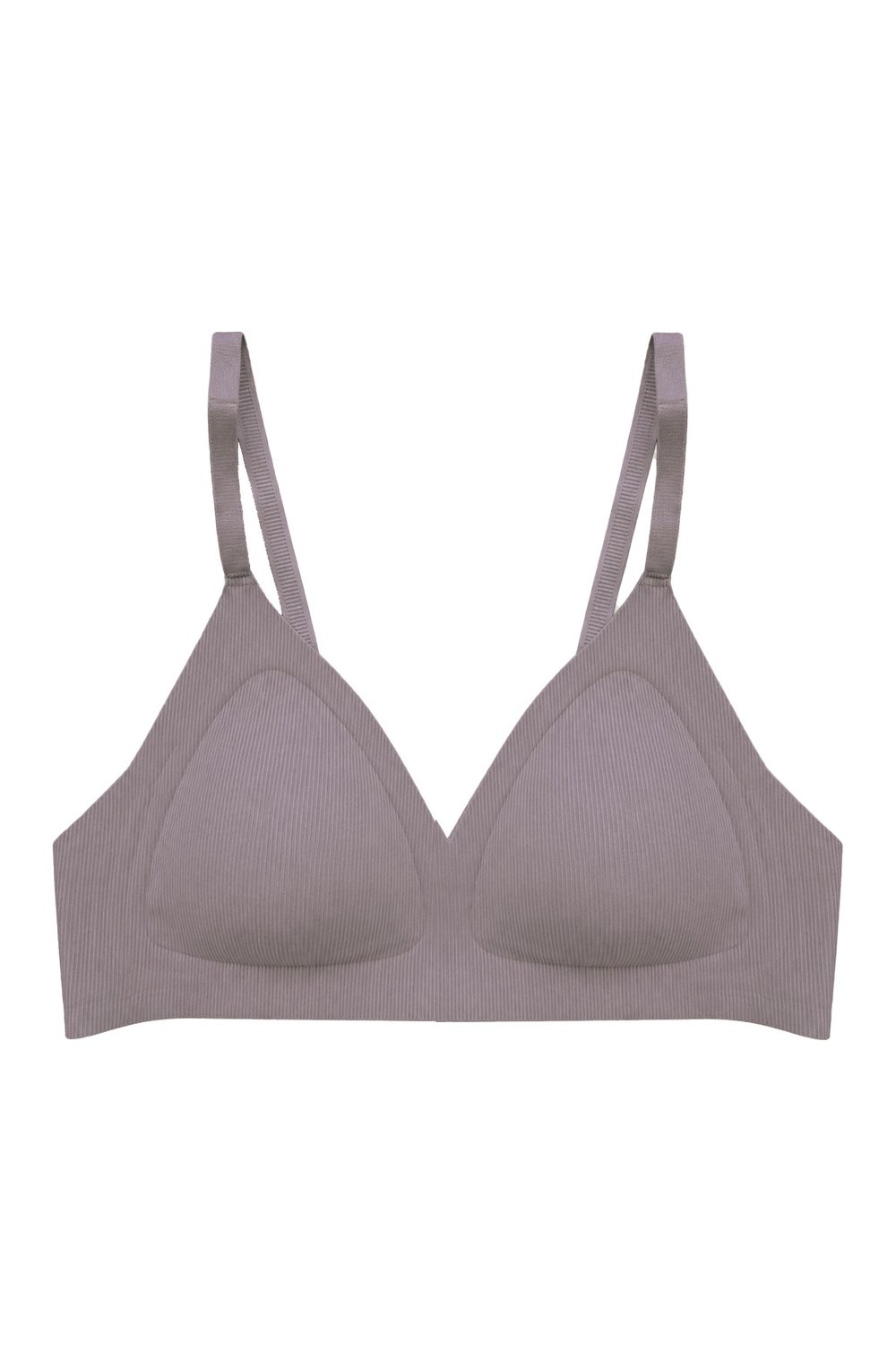 Seamless Bra - Velour | Kahverengi Lazer Kesim Balensiz Üçgen Form Dikişsiz Kadın Sütyen