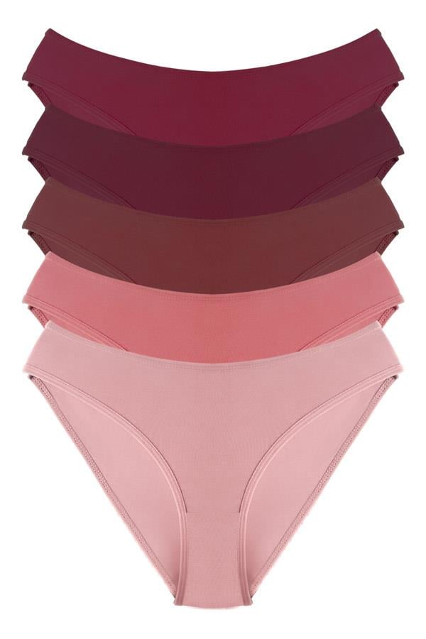 Pamuklu Kadın Bikini Külot 5li Paket-2