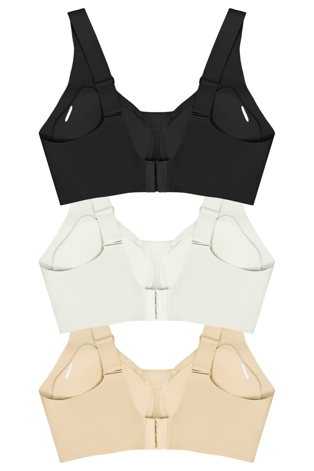 Seamless Bra - Balance | Lazer Kesim Taşlı Dikişsiz Toparlayıcı Büyük Beden Kadın Sütyen 3lü Paket