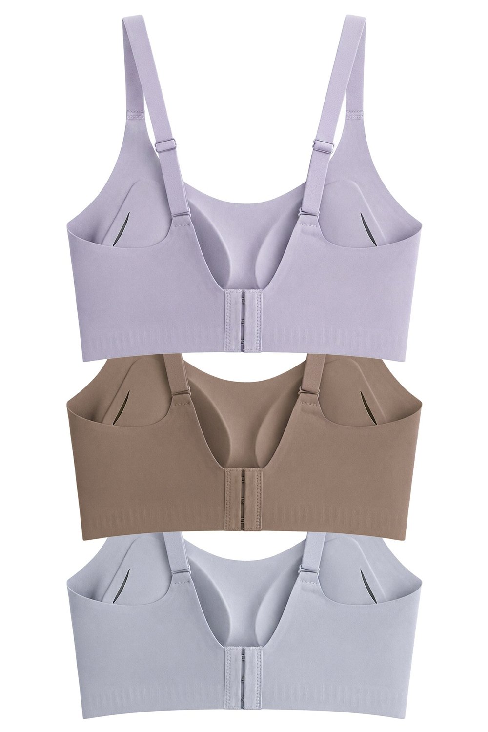 Seamless Bra - Solena | Lazer Kesim Dikişsiz Balensiz Toparlayıcı Kadın Sütyen 3lü Paket