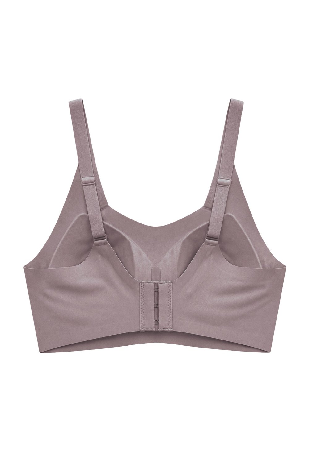 Seamless Bra - Elaris | Kahverengi Lazer Kesim Balensiz Dekolteli Şerit Detay Dikişsiz Kadın Sütyen