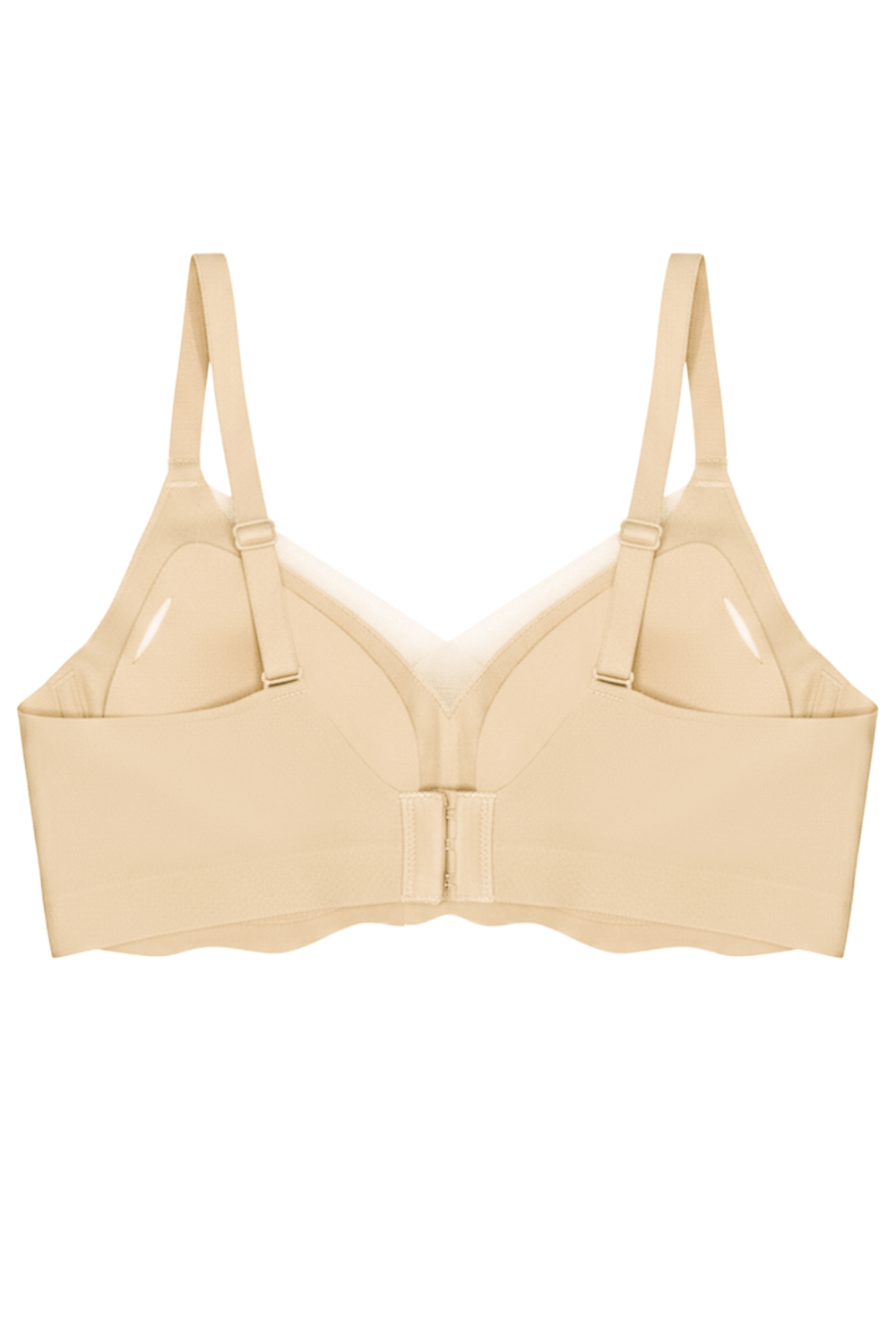 Seamless Bra - Touch | Ten Lazer Kesim Dikişsiz Tül ve Dalga Detaylı Balensiz Kadın Sütyen