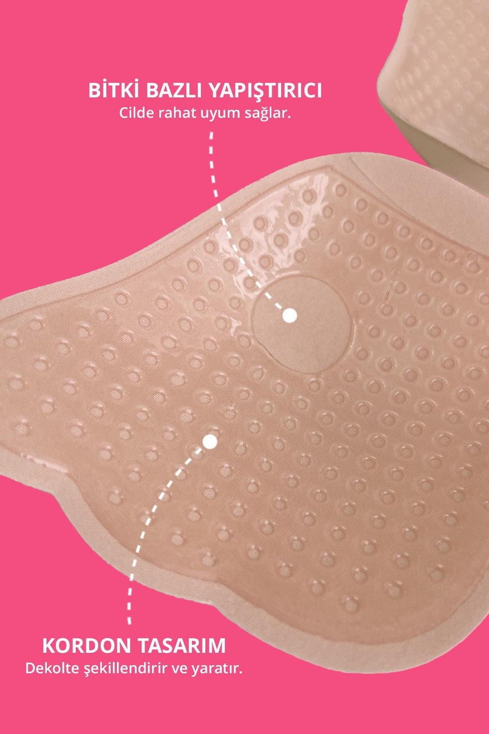 Ten Askısız Straplez Göğüs Dikleştirici Yapışkan Sütyen