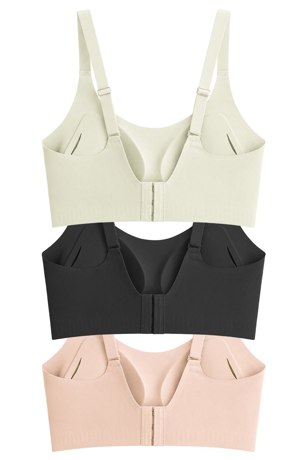 Seamless Bra - Solena | Lazer Kesim Dikişsiz Balensiz Toparlayıcı Kadın Sütyen 3lü Paket-2
