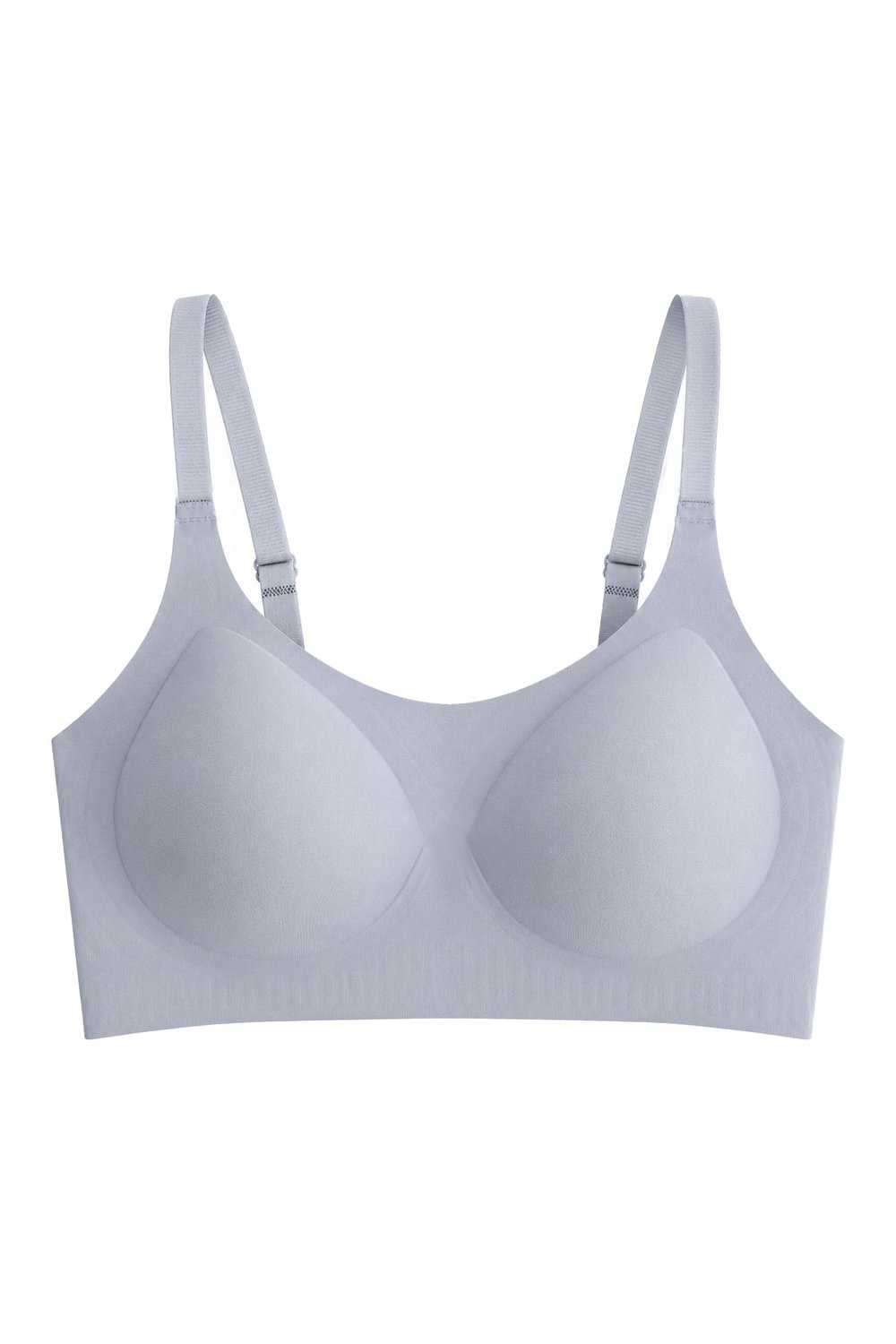 Seamless Bra - Solena | Gri Lazer Kesim Dikişsiz Balensiz Toparlayıcı Kadın Sütyen