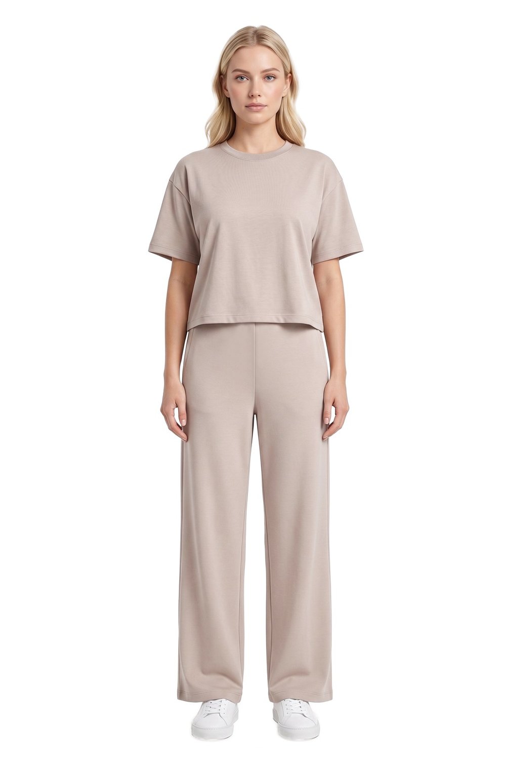 Premium - Sway Collection | Vizon Basic Yüksel Bel Modal Bol Paça Kadın Pantolon