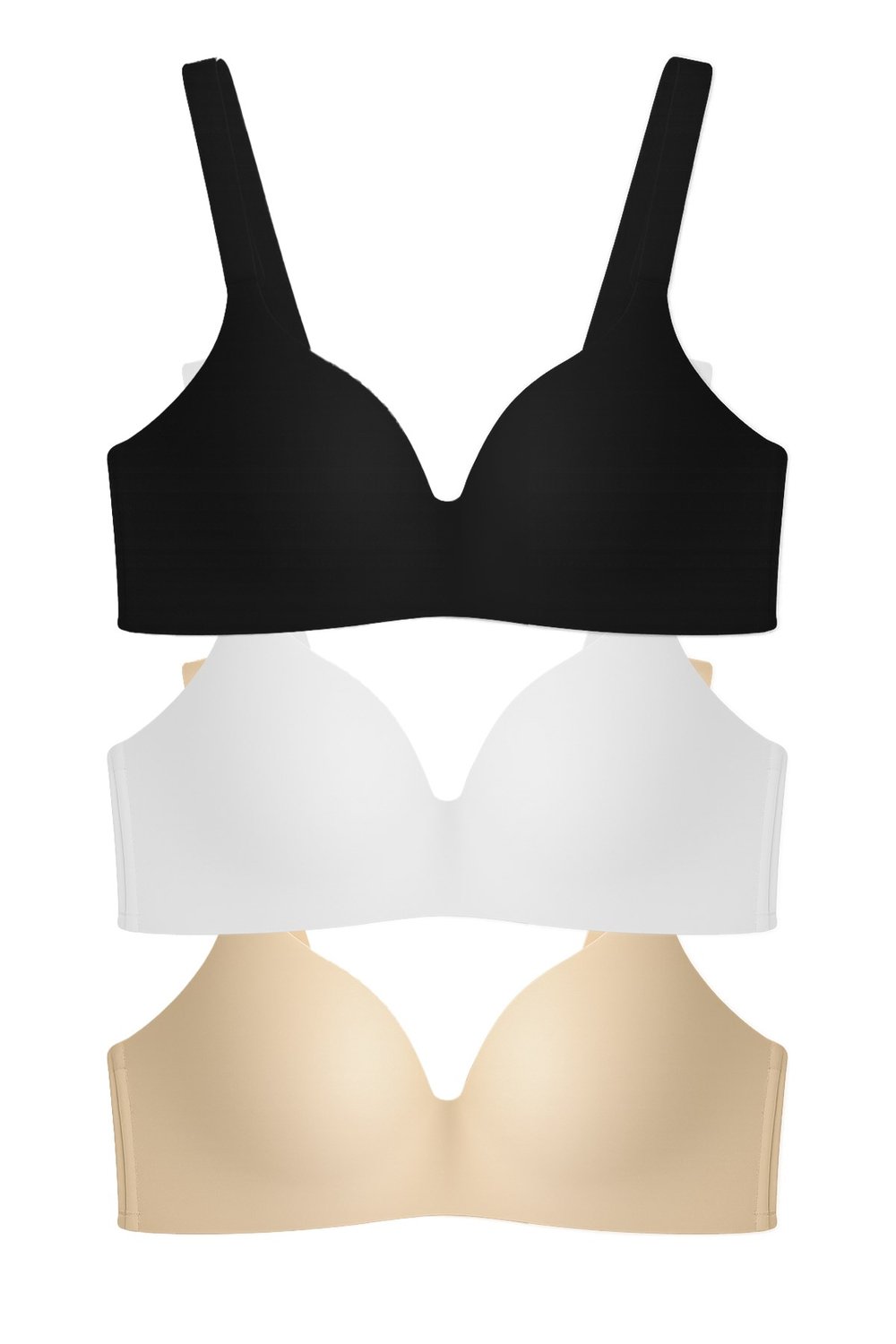 Seamless Bra - Norea | Micro Balensiz Dolgusuz Toparlayıcı Kadın Sütyen 3lü Paket-2