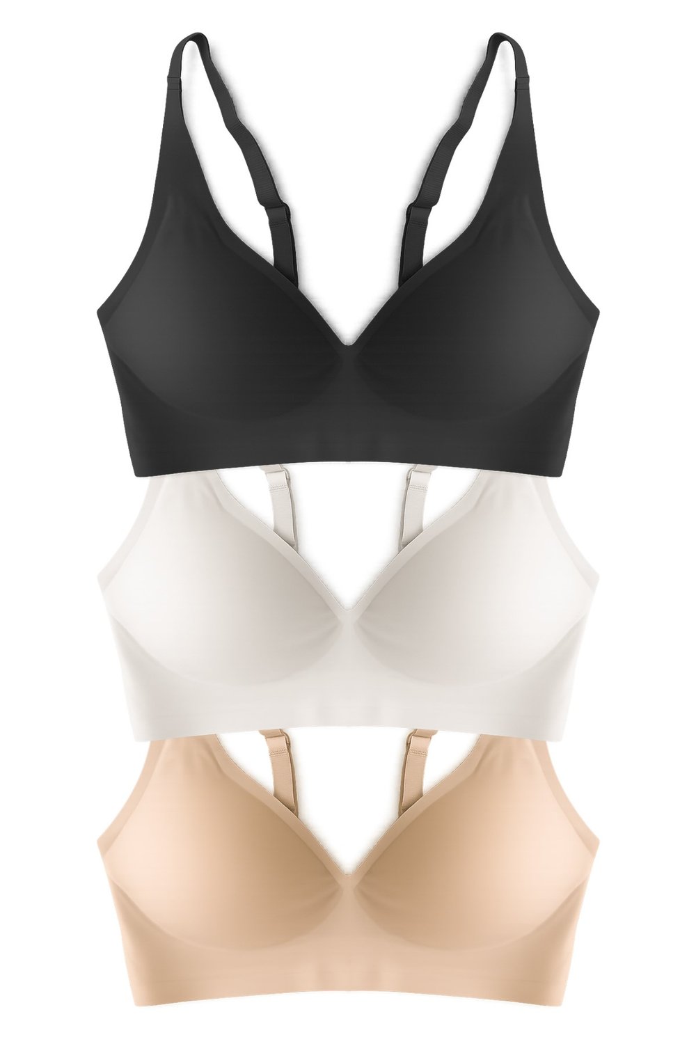 Seamless Bra - Avelis | Lazer Kesim Dikişsiz Balensiz İz Bırakmayan Kadın Sütyen 3lü Paket-2