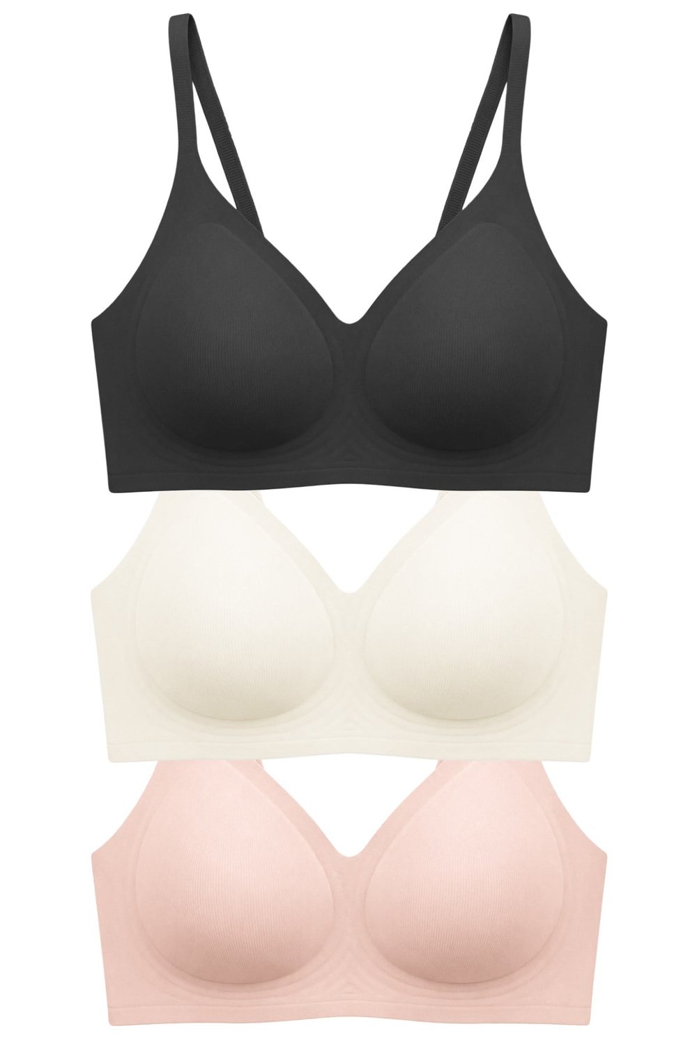 Seamless Bra - Aurea | Lazer Kesim Dikişsiz Kontur Detaylı Balensiz Kadın Sütyen 3lü Paket-2