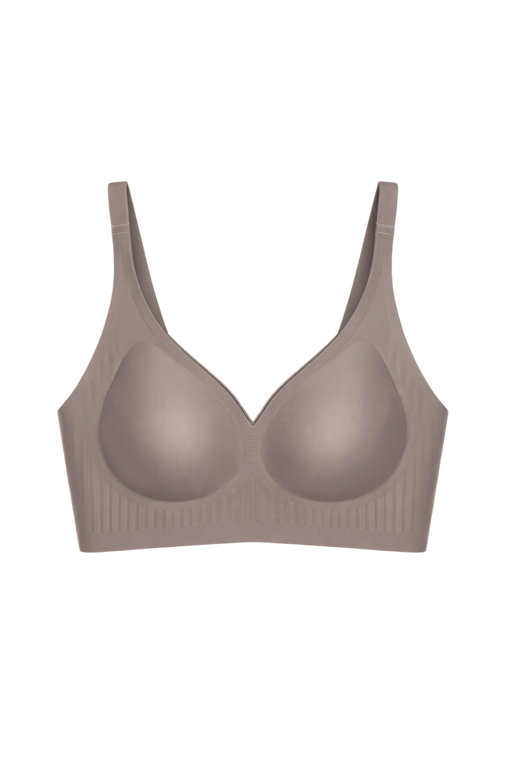 Seamless Bra - Slight | Kahverengi Lazer Kesim Dikişsiz Dilim Detaylı Balensiz Kadın Sütyen