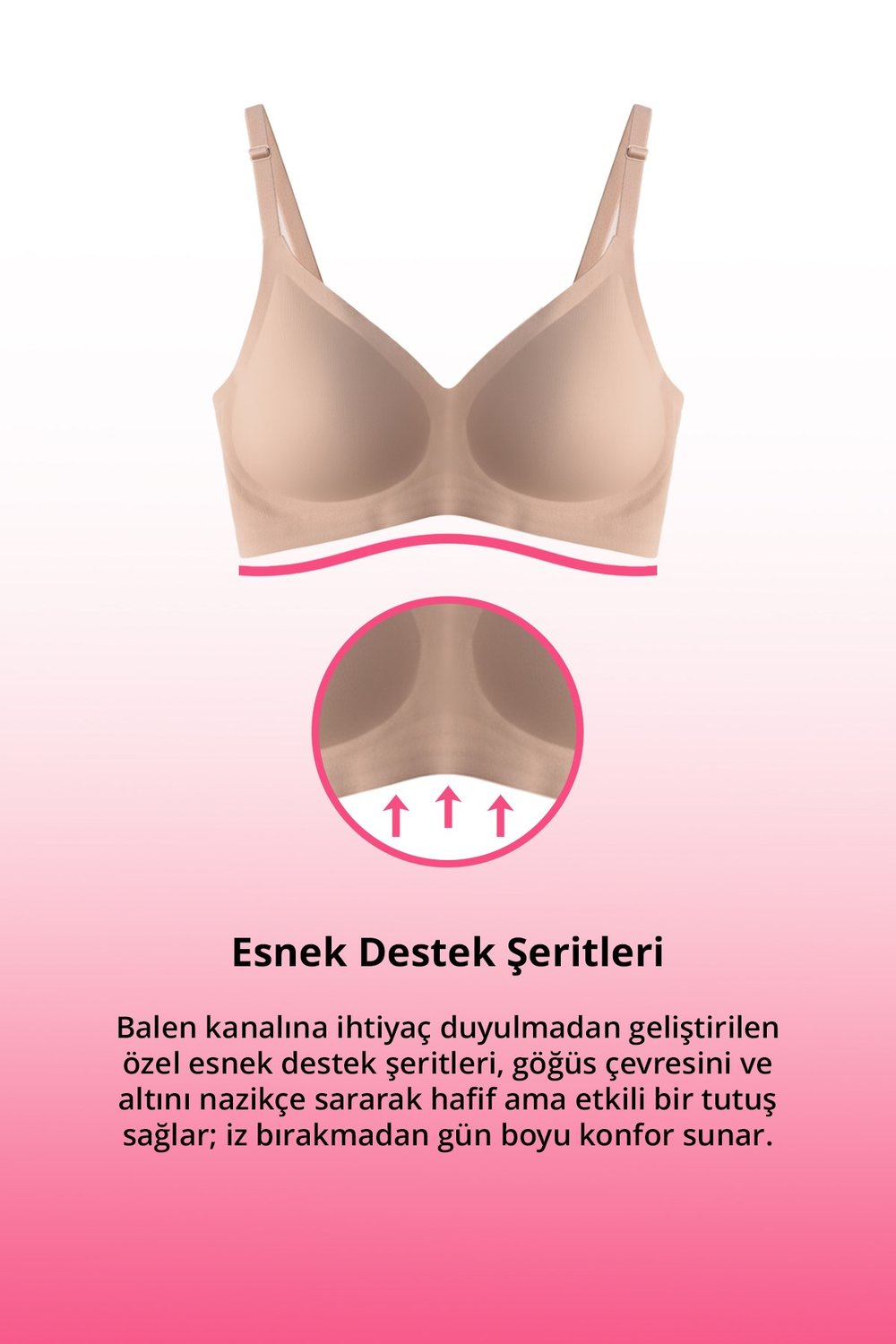 Seamless Bra - Soft | Lazer Kesim Balensiz Ayarlanabilir Askılı Dikişsiz Kadın Sütyen 2li Paket-4
