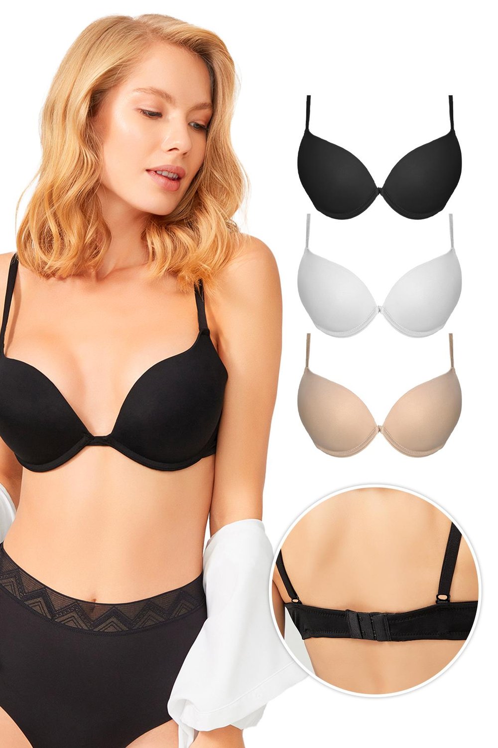 Lol Up Push Up Balenli Sütyen 3lü Paket