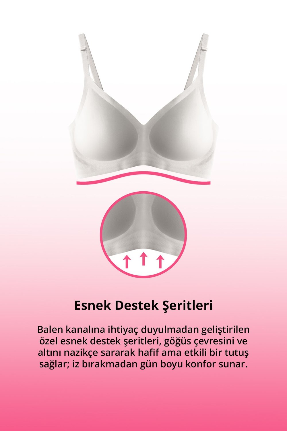 Seamless Bra - Soft | Lazer Kesim Balensiz Ayarlanabilir Askılı Dikişsiz Kadın Sütyen 2li Paket-5
