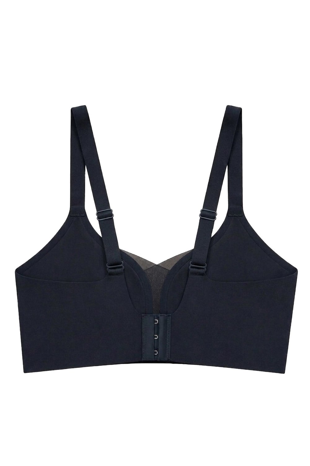 Seamless Bra - Nuvia |Siyah Lazer Kesim Klipsli Önden Açılabilir Rib Dokulu Dikişsiz Emzirme Sütyeni