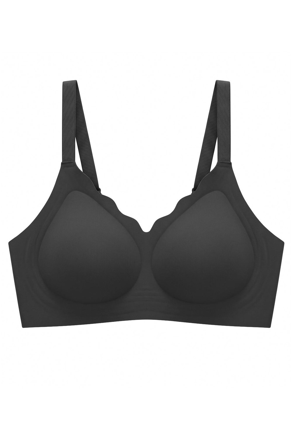 Seamless Bra - Smooth | Siyah Lazer Kesim Balensiz Ayarlanabilir Askılı Dikişsiz Kadın Sütyen