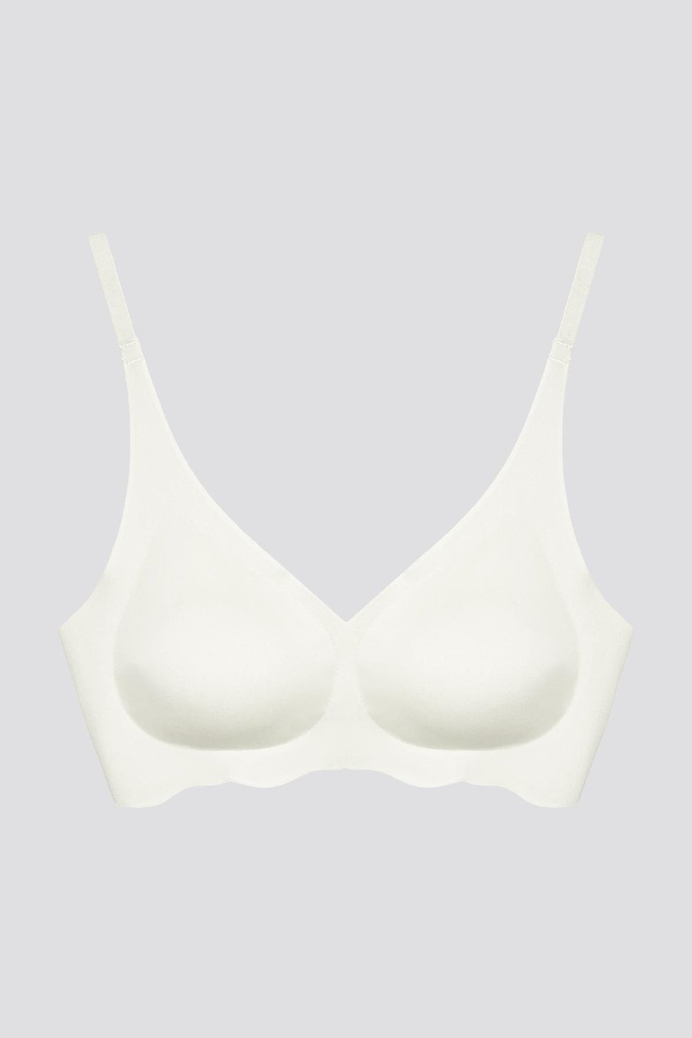 Seamless Bra - Wave | Krem Lazer Kesim Dikişsiz Dalga Detaylı Balensiz Kadın Sütyen