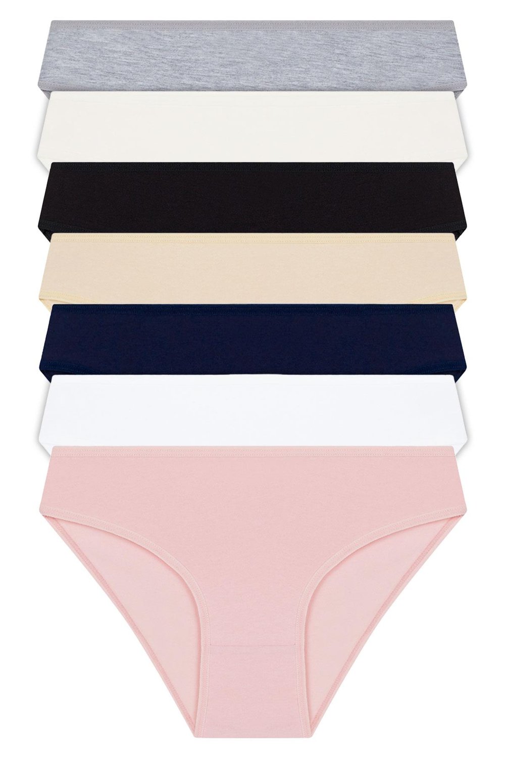 Basic Pamuklu Kadın Bikini Külot 7li Paket