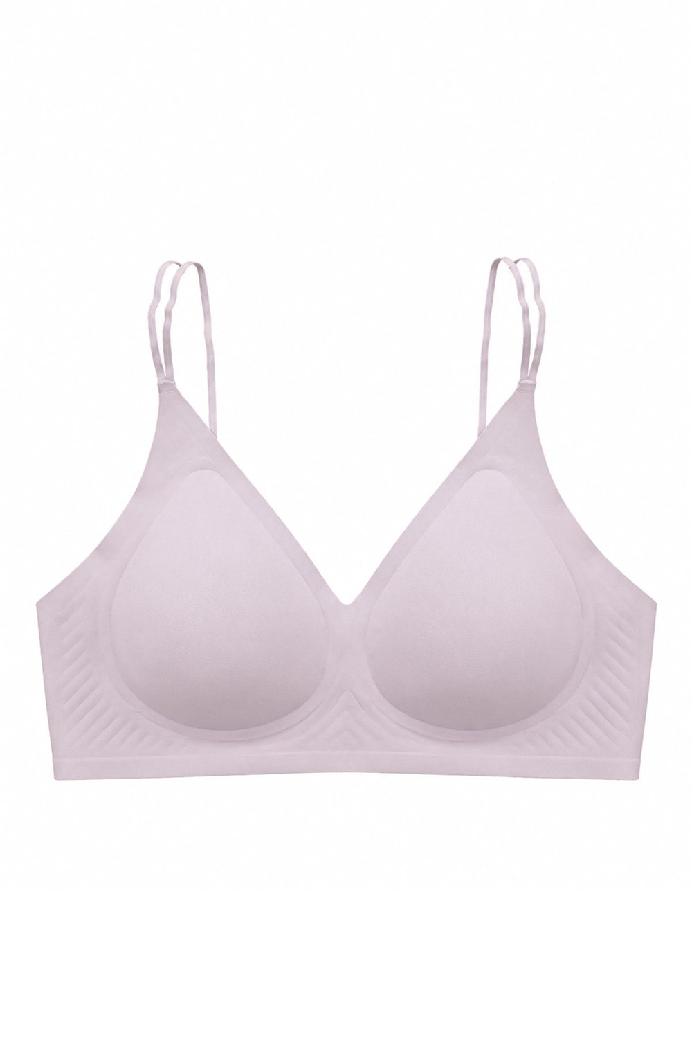 Seamless Bra - Viora | Lila Lazer Kesim Balensiz Kontur Kabartma Detaylı Dikişsiz Kadın Sütyen