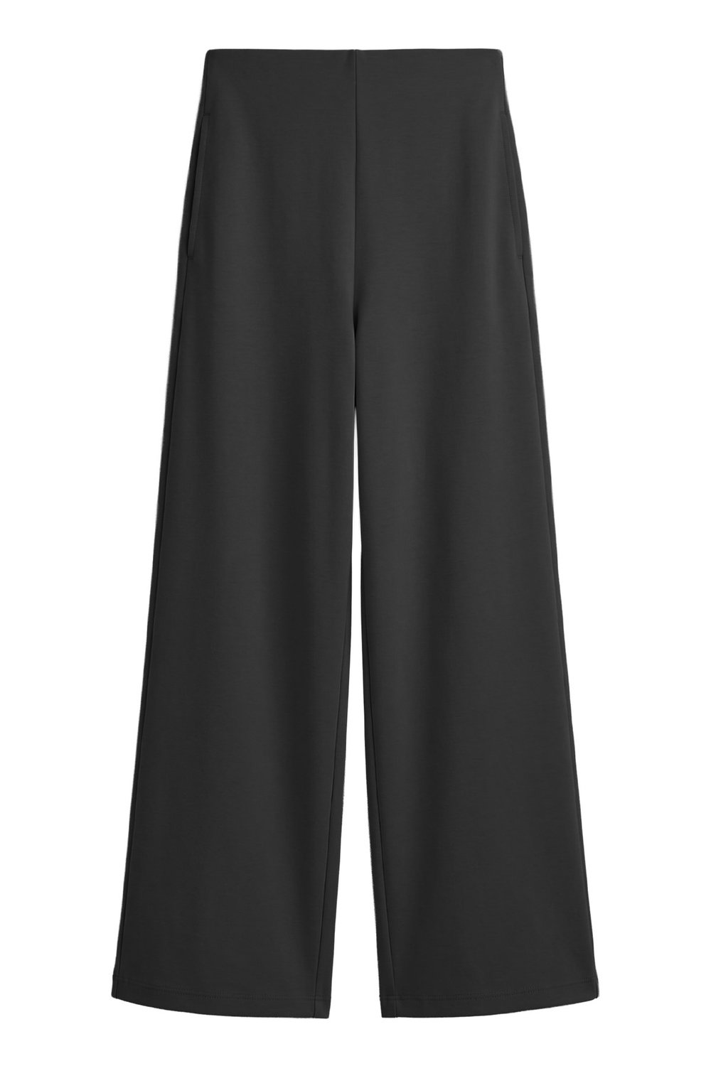 Premium - Sway Collection | Siyah Basic Yüksel Bel Modal Bol Paça Kadın Pantolon