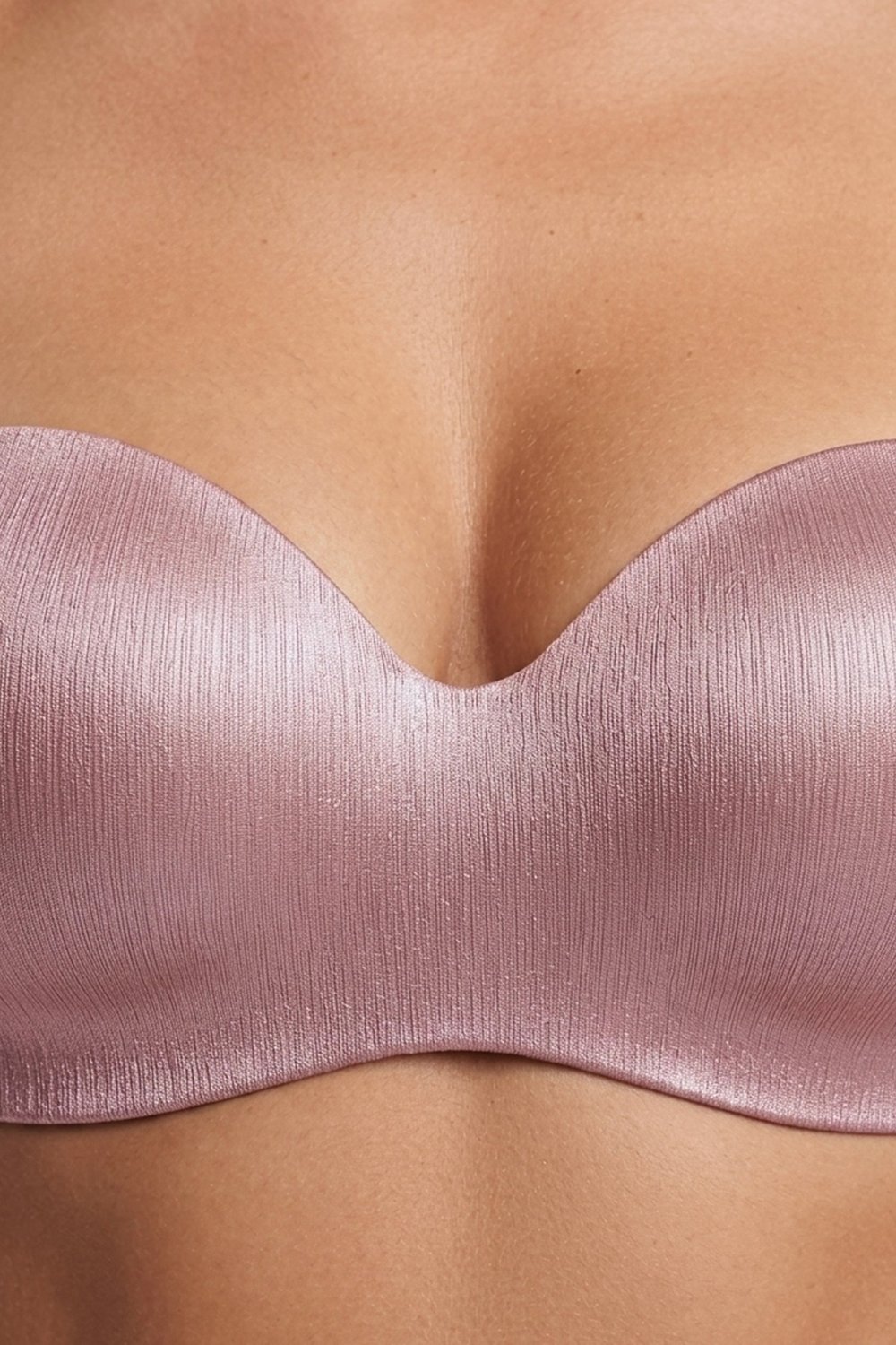 Seamless Bra - Maris | Micro Balenli Parlak Straplez Kadın Sütyen 3lü Paket