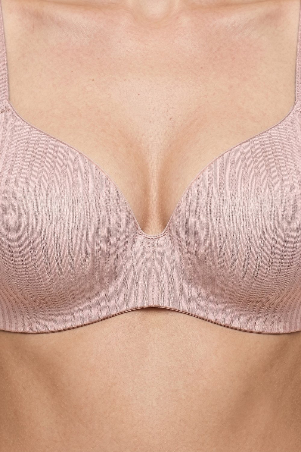 Seamless Bra - Rivelle | Mikro Çizgi Desenli Balensiz Günlük Kadın Sütyen 3lü Paket-2