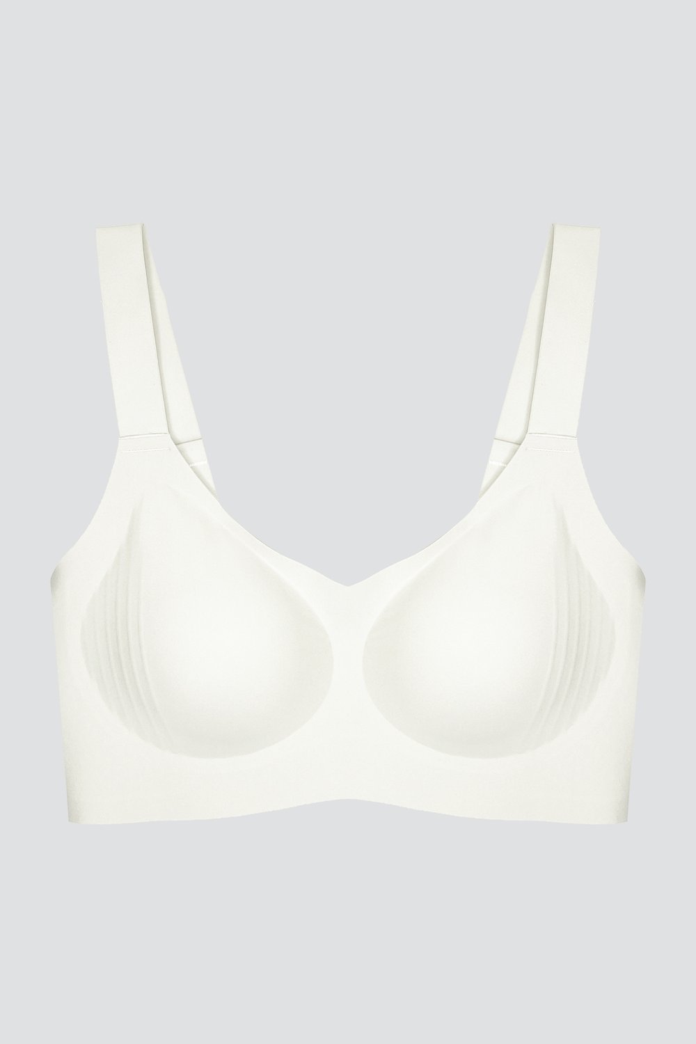 Seamless Bra - Curve | Krem Lazer Kesim Dikişsiz Toparlayıcı Büyük Beden Kadın Sütyen